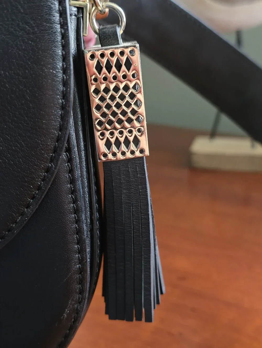 Kate Spade Ridley Street Skye Market Sample Black Leather Crossbody Bag